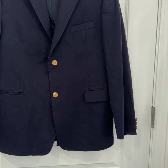 Lord & Taylor boys Navy Blazer with Gold Buttons size 14 - Picture 2 of 6